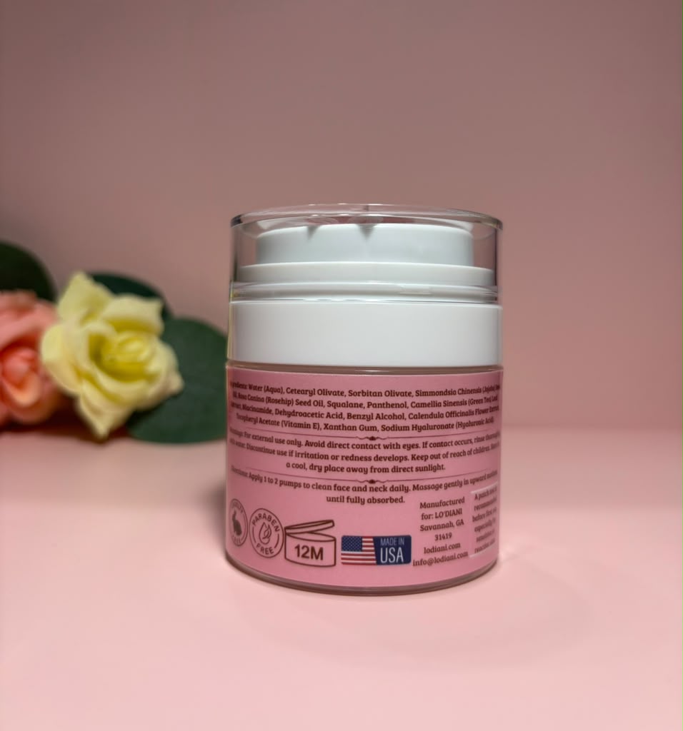 Crema para piel sensible y delicada con extractos de té verde y caléndula. (50ml)