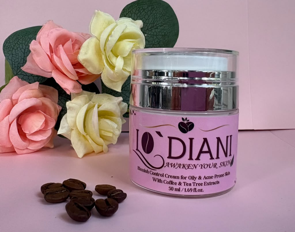 Cream for Oily Skin and Blemishes with Coffee & Tea Tree Extracts